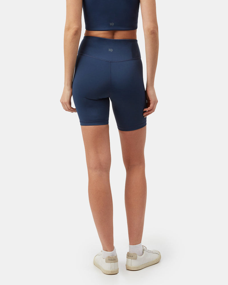 Blue Women's High-Rise Biker Short 