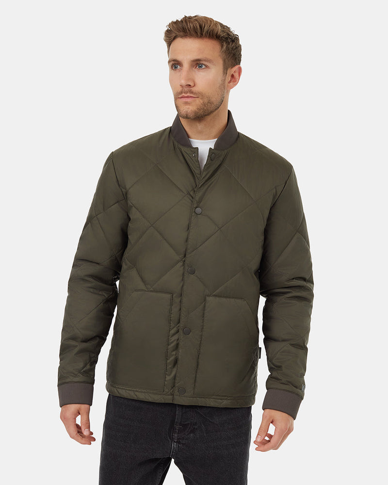 Diamond Padded Bomber Jacket-