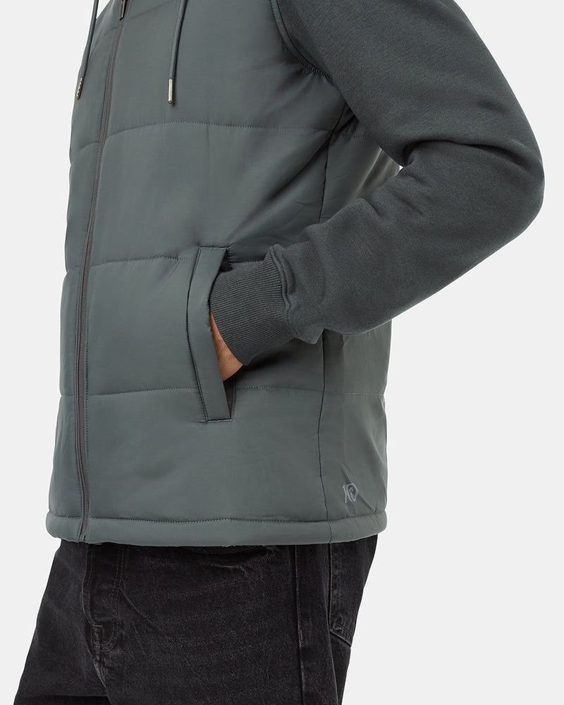 Green-Water-Resistant-Zip-Up-Hoodie
