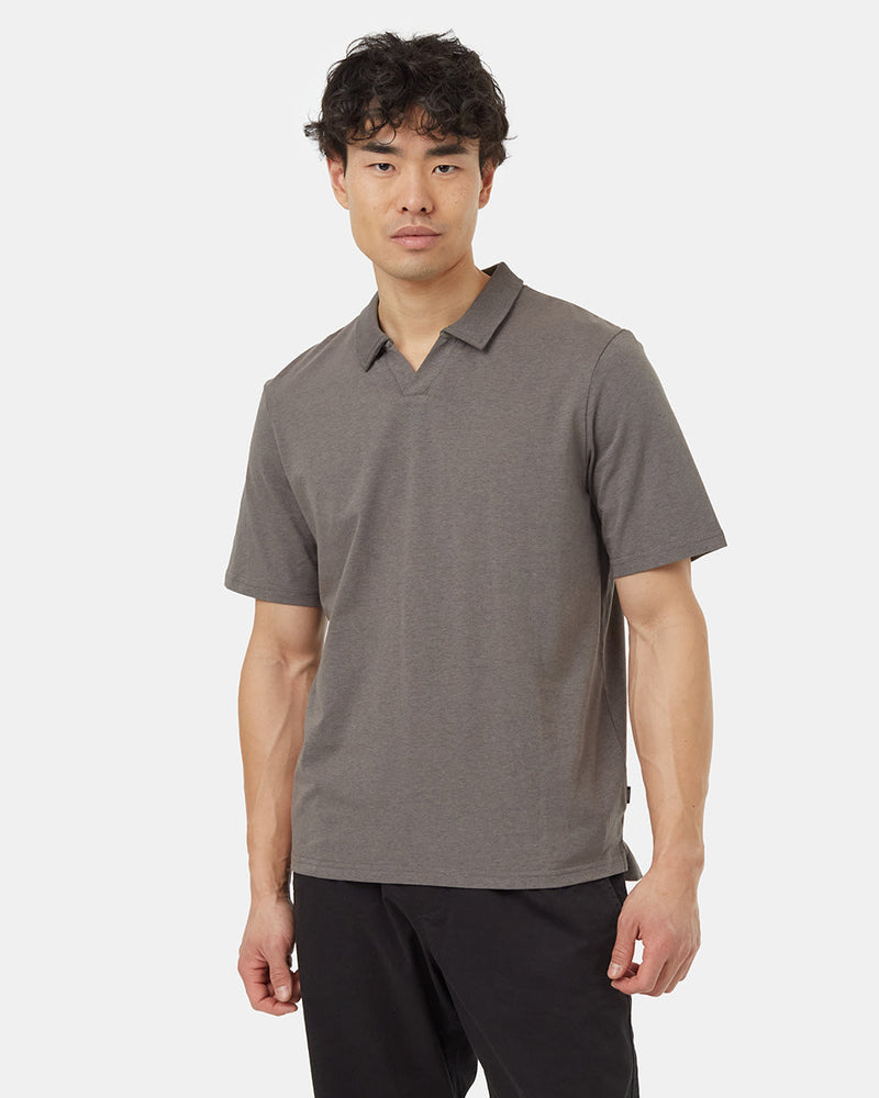 Grey-Cotton-Polo-Shirt