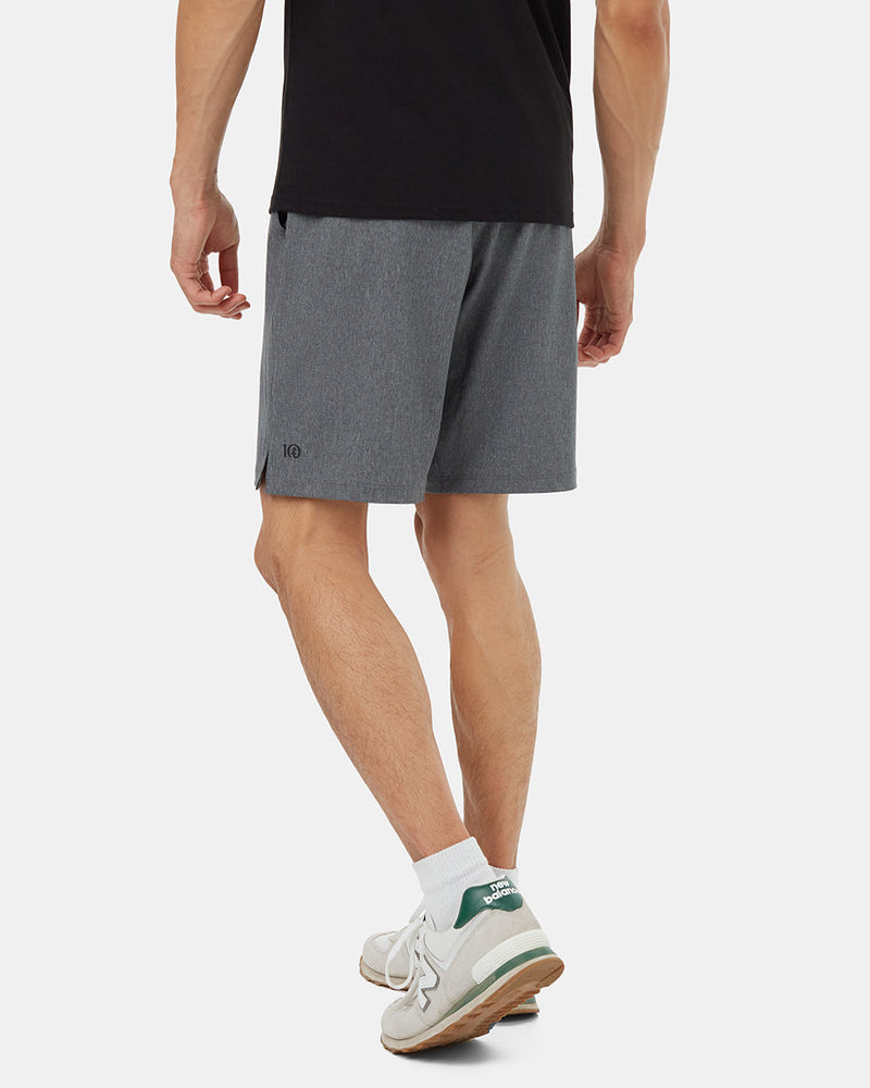 Grey-Recycled-Polyester-Sport-Shorts