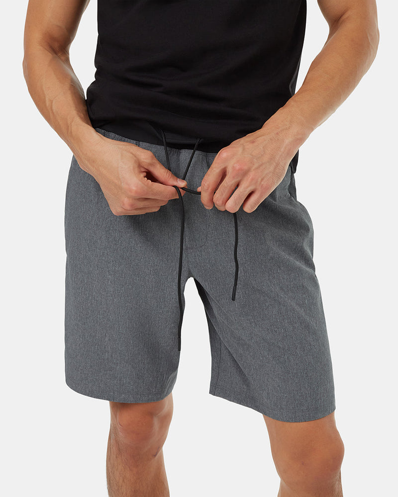 Grey-Recycled-Polyester-Sport-Shorts