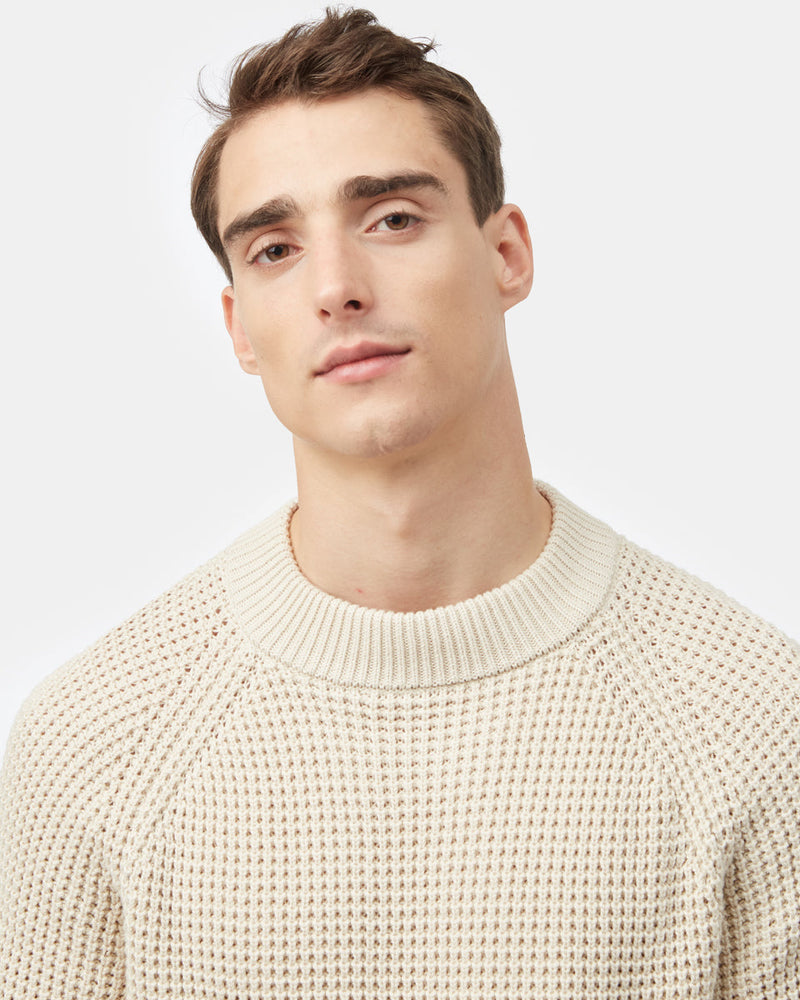Highline Mock Neck Waffle Crew-