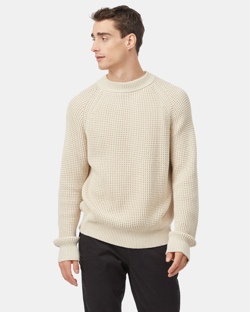 Highline Mock Neck Waffle Crew-