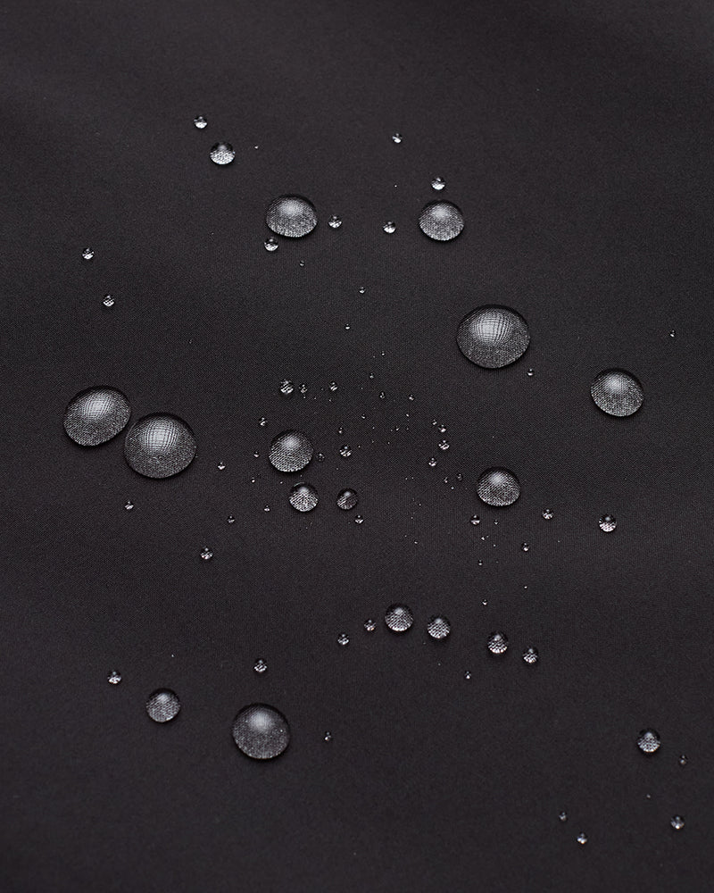Black-Water-Repellent-Hooded-Rain-Jacket
