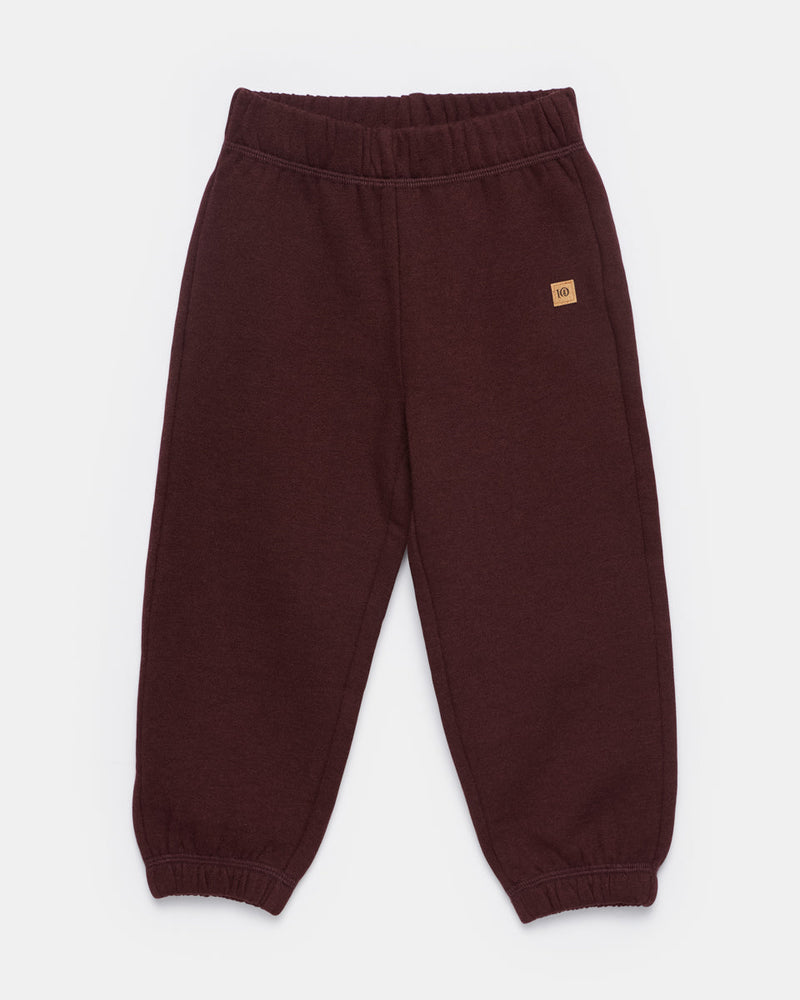 Red Kids Organic Cotton Fleece Sweatpants